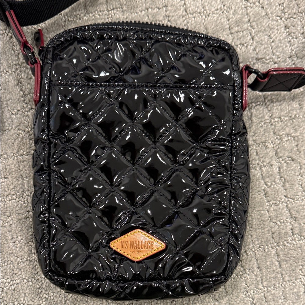 MZ Wallace Black Lacquer Metro Crossbody - Picture 6 of 15
